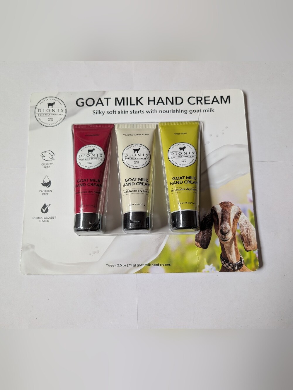 Dionis Goat Milk Hand Cream 3 Pack - Picture 2 of 4